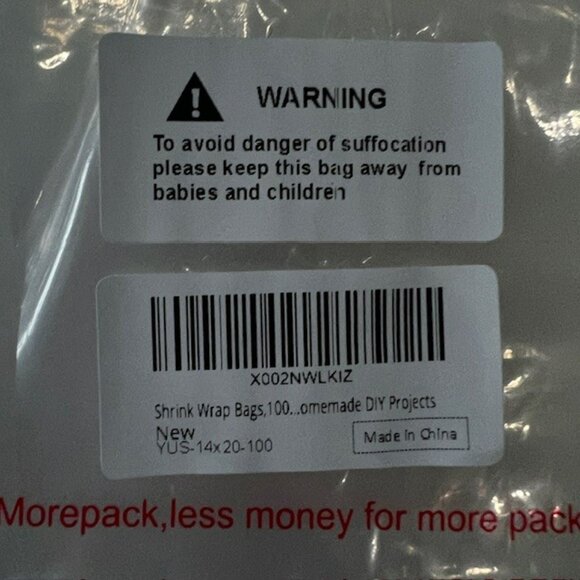 Shrink Wrap Bags - Picture 3 of 4